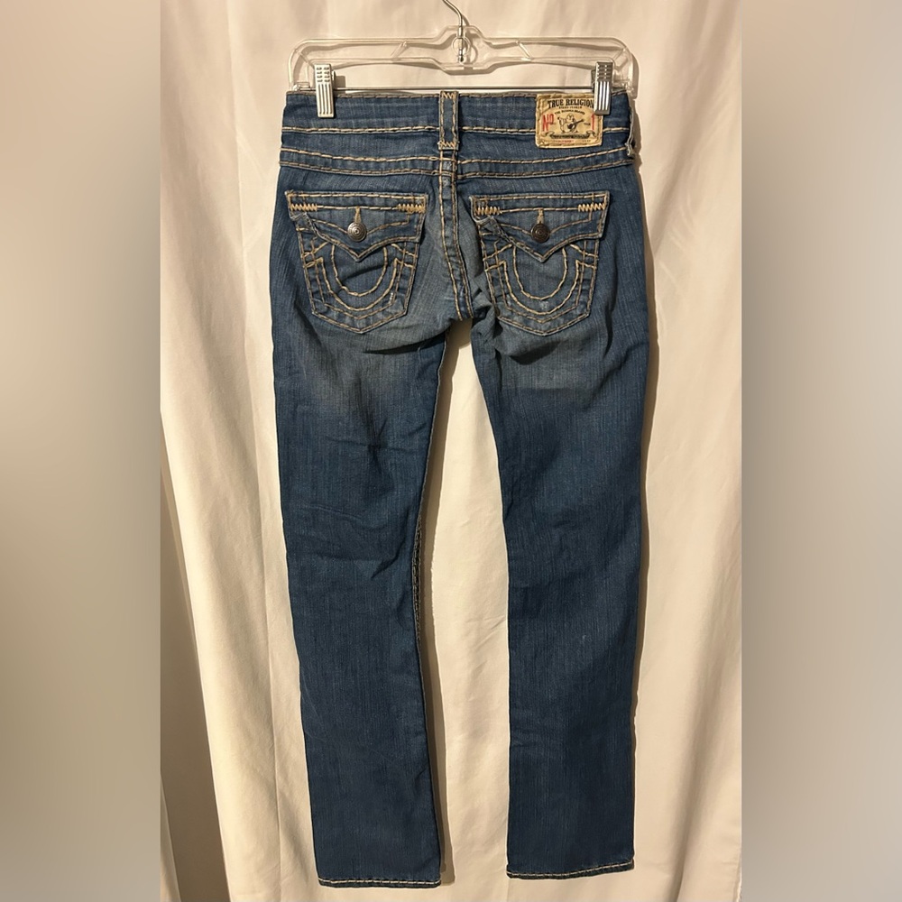Vintage True Religion Women’s Blue Denim Jeans